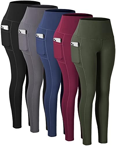 CHRLEISURE yoga pants tummy control for gym