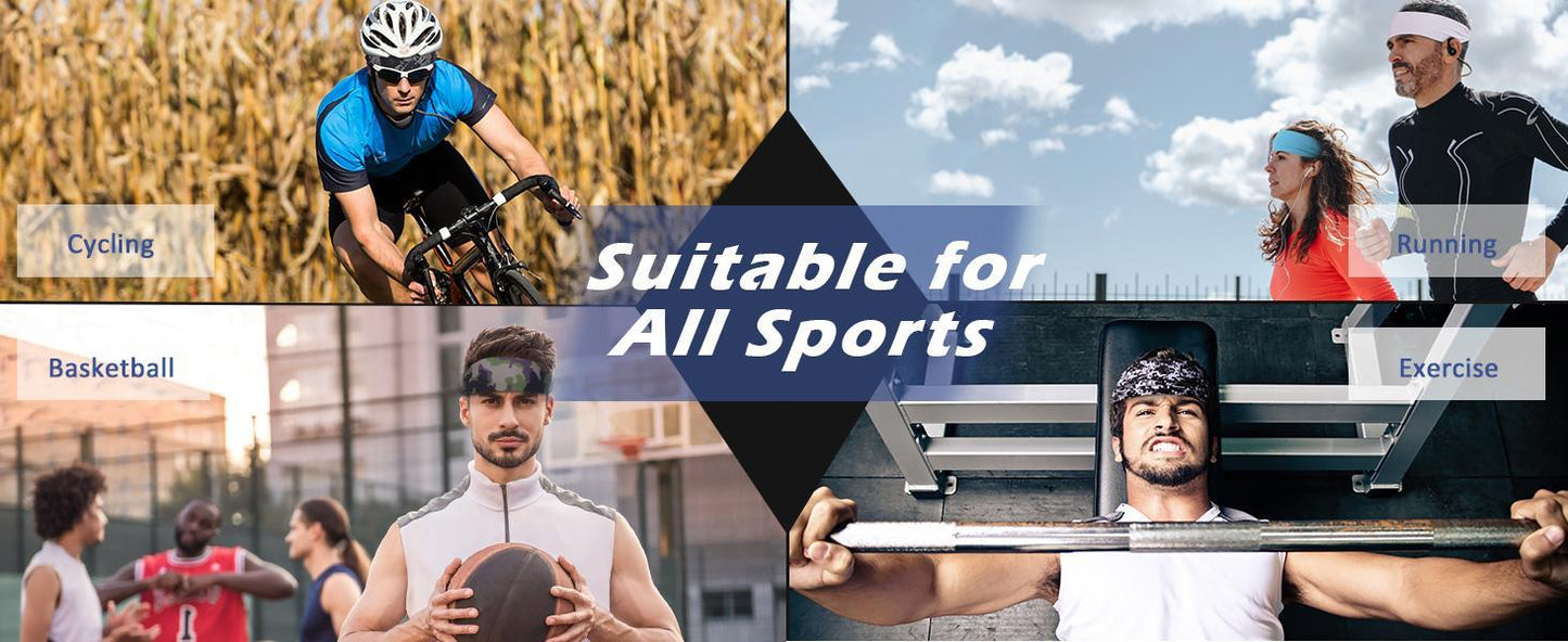 anti slip sweat absorbing headbands for yoga fitness