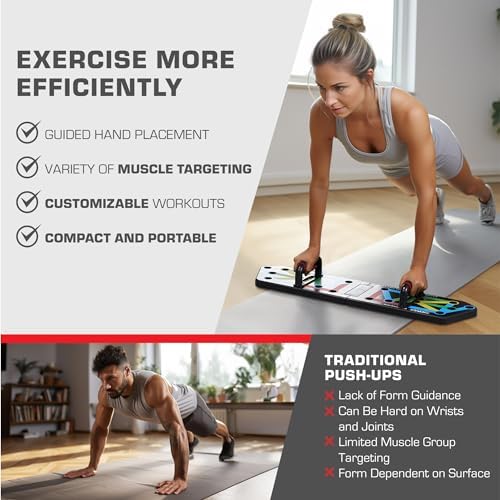 color coded push up board for chest arms shoulders