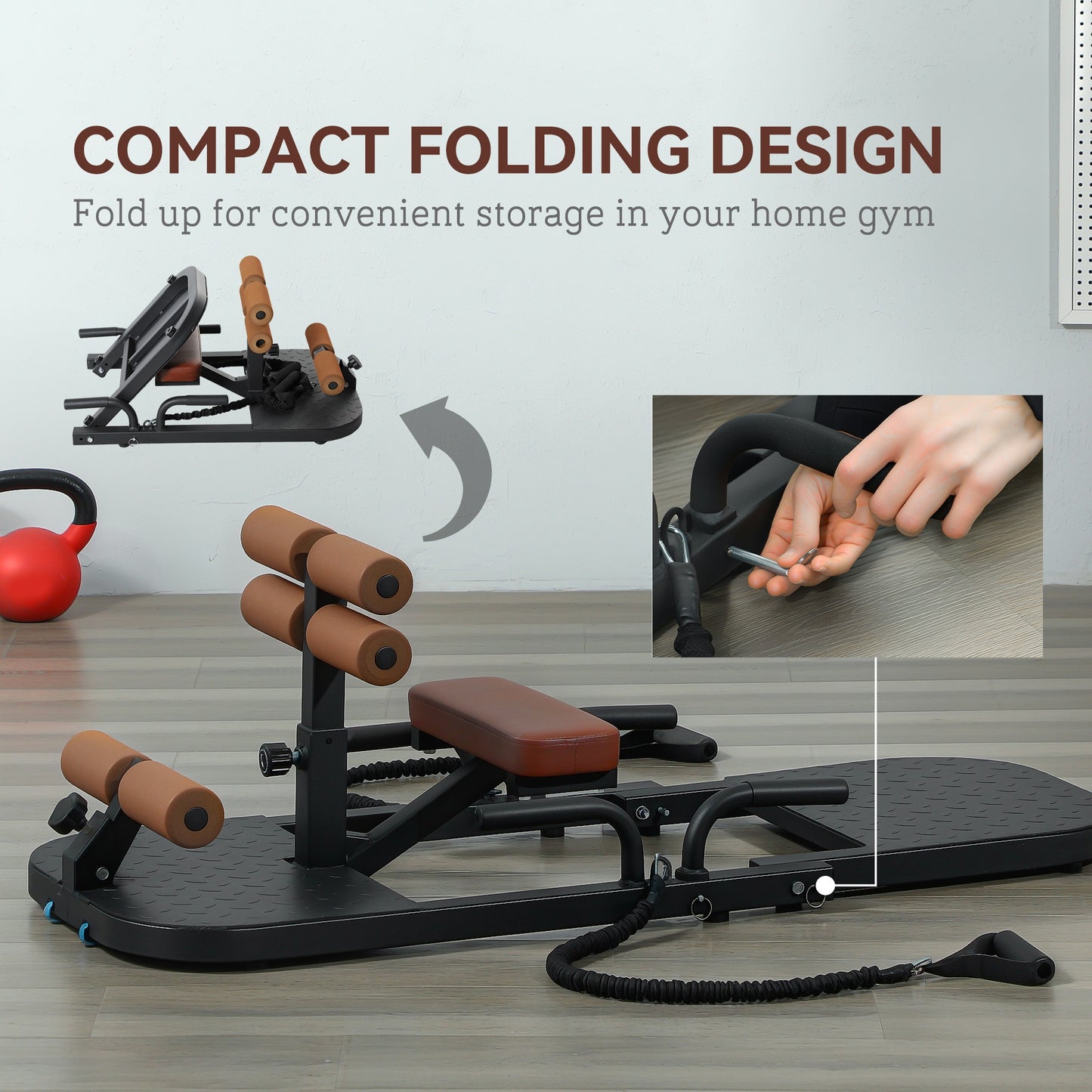 compact foldable home gym workout equipment