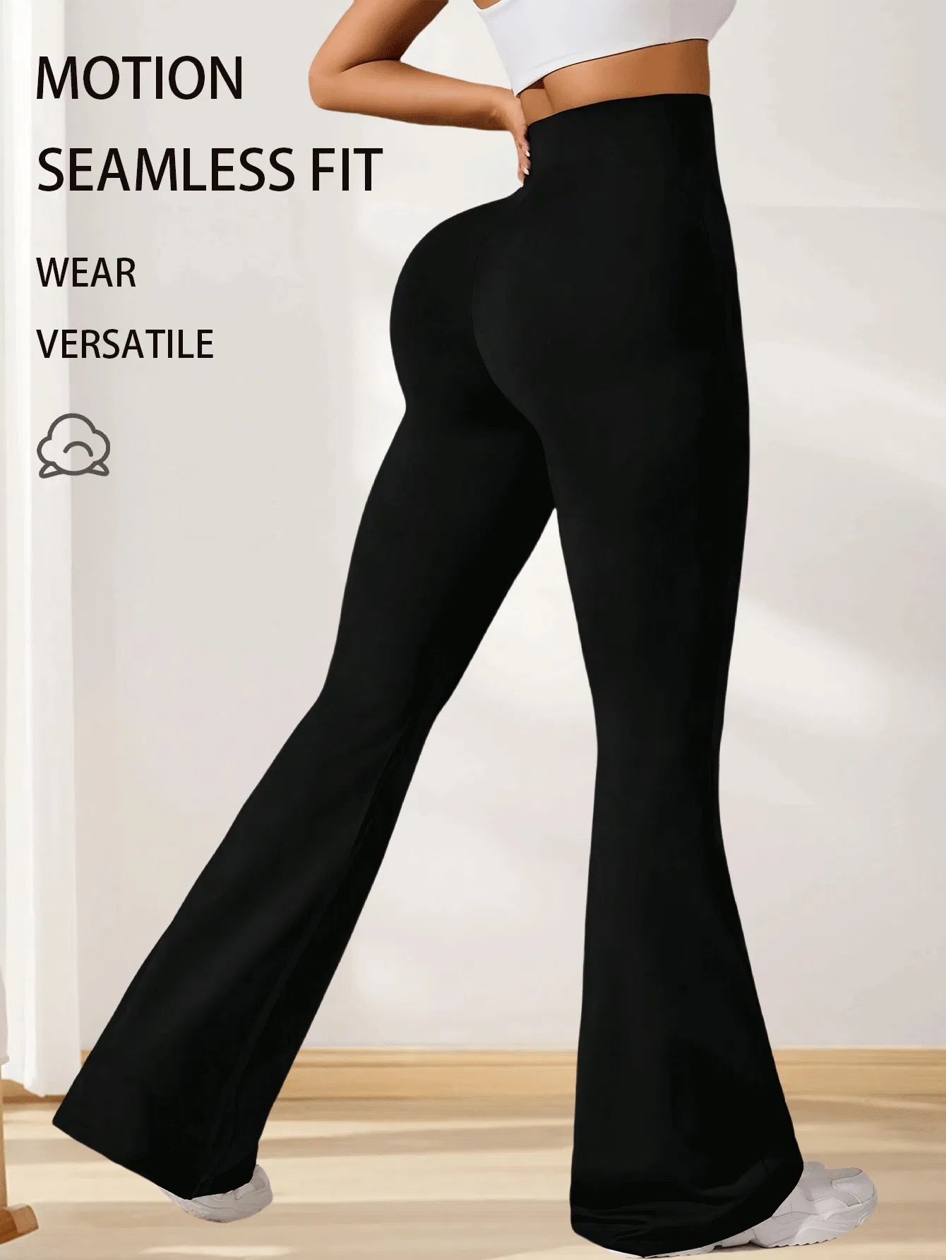 high waist flare yoga leggings slim fit