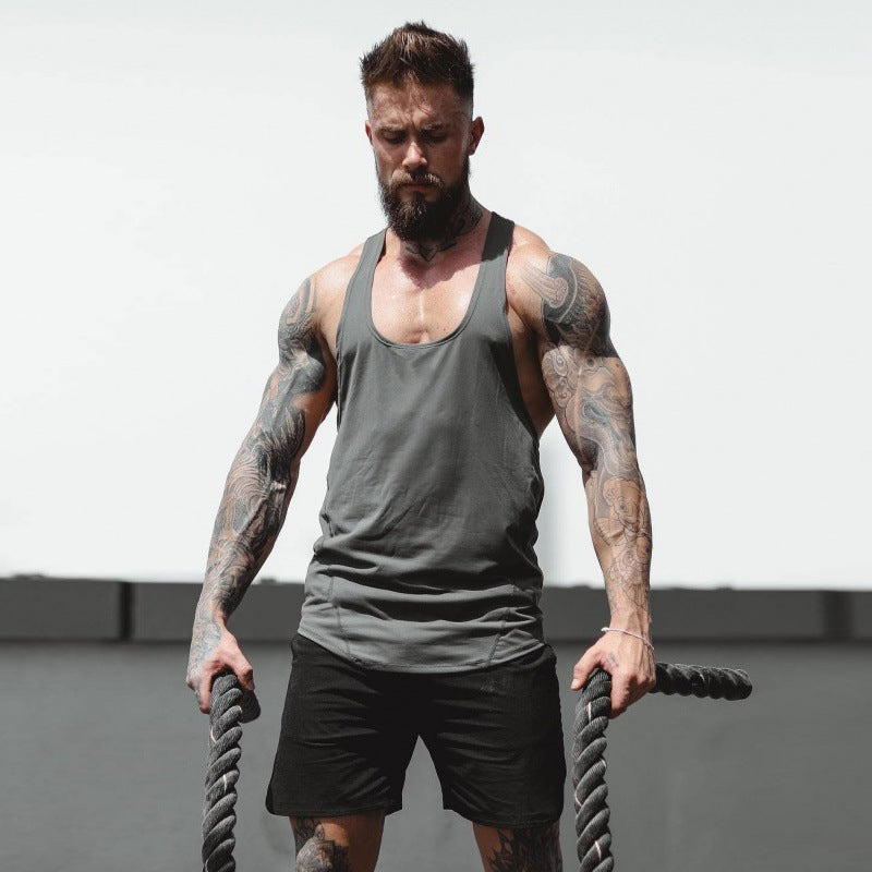 mens workout tank top for training and exercise