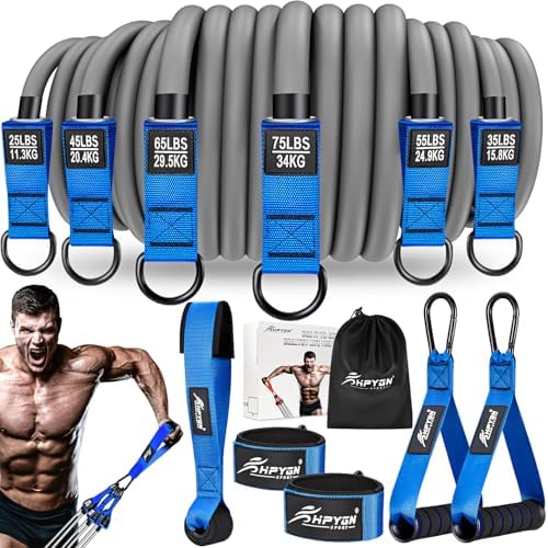 workout bands with handles for strength training