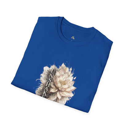 Floral 'UNSHAK' Lotus T-Shirt — Soft Vintage Botanical Tee