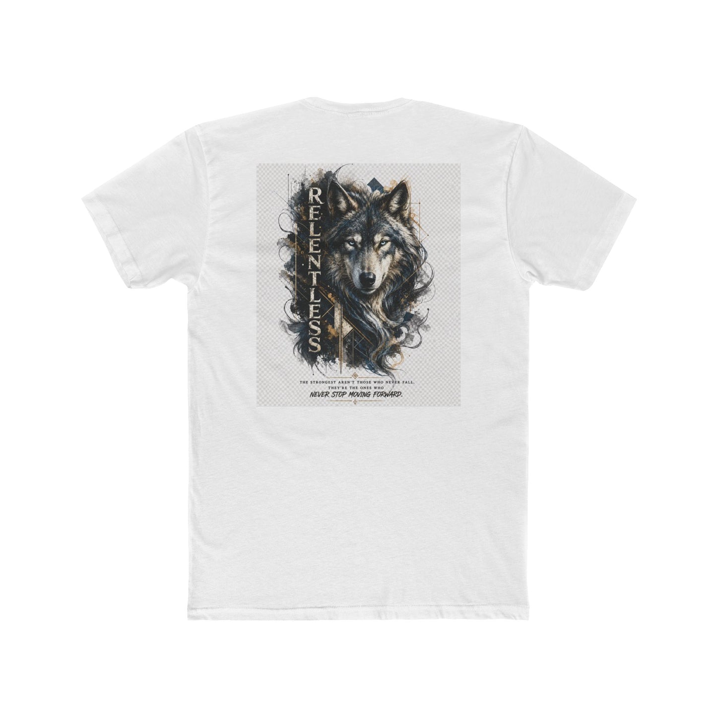 Wolf 'Relentless' Graphic Tee — Vintage Mountain Wolf T-Shirt