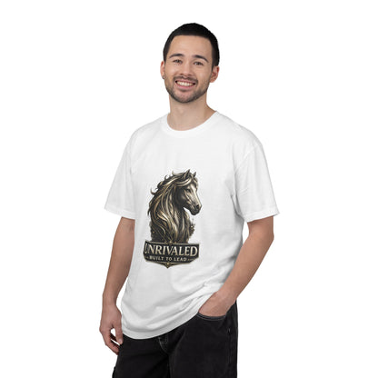 Horse T-Shirt — 'Unrivaled: Built to Lead' Motivational Graphic Tee