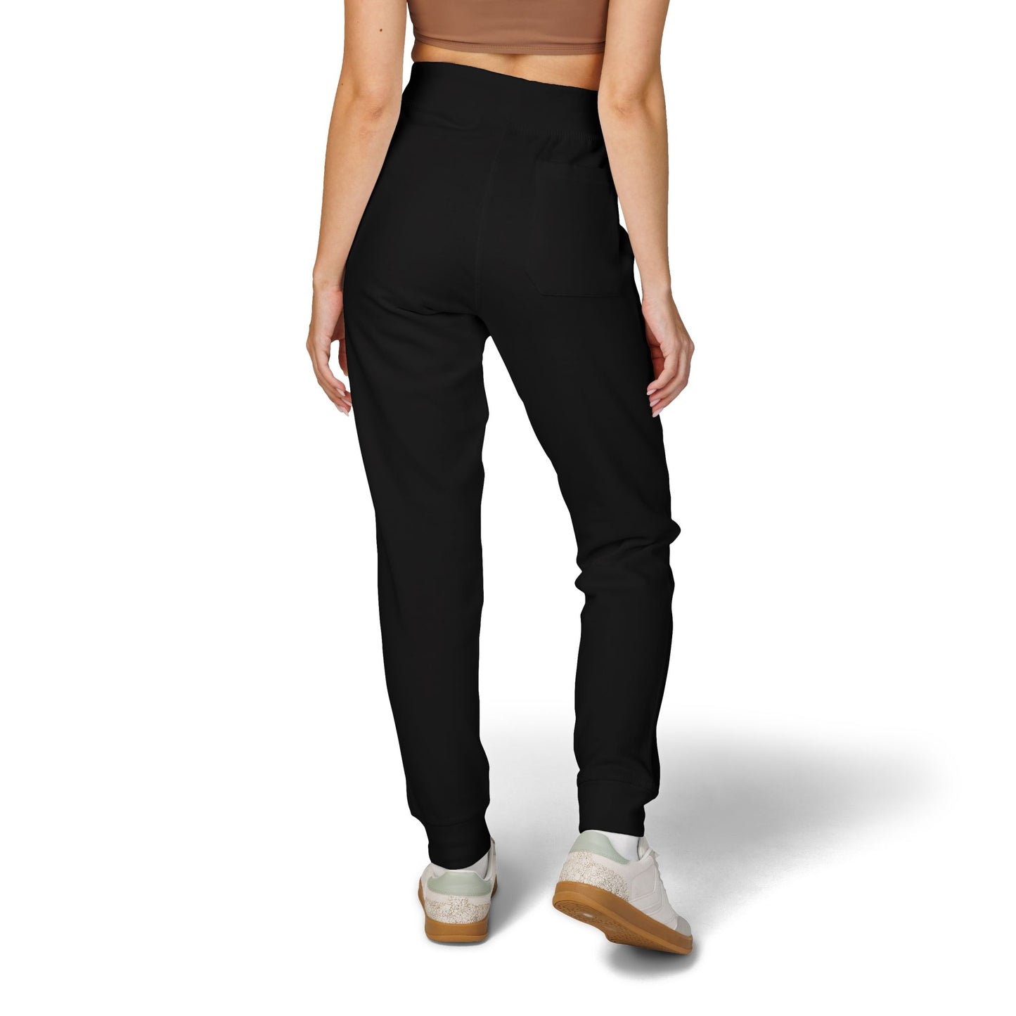 Embroidered Fleece Sweatpants — Cozy Minimalist Joggers