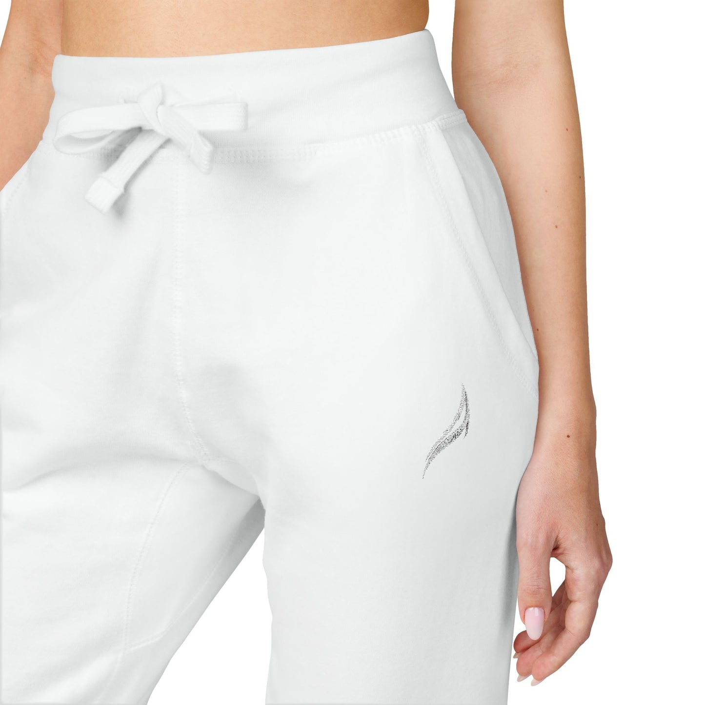 Embroidered Fleece Sweatpants — Cozy Minimalist Joggers