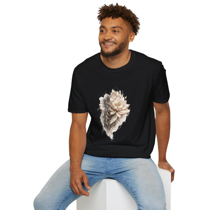 Floral 'UNSHAK' Lotus T-Shirt — Soft Vintage Botanical Tee