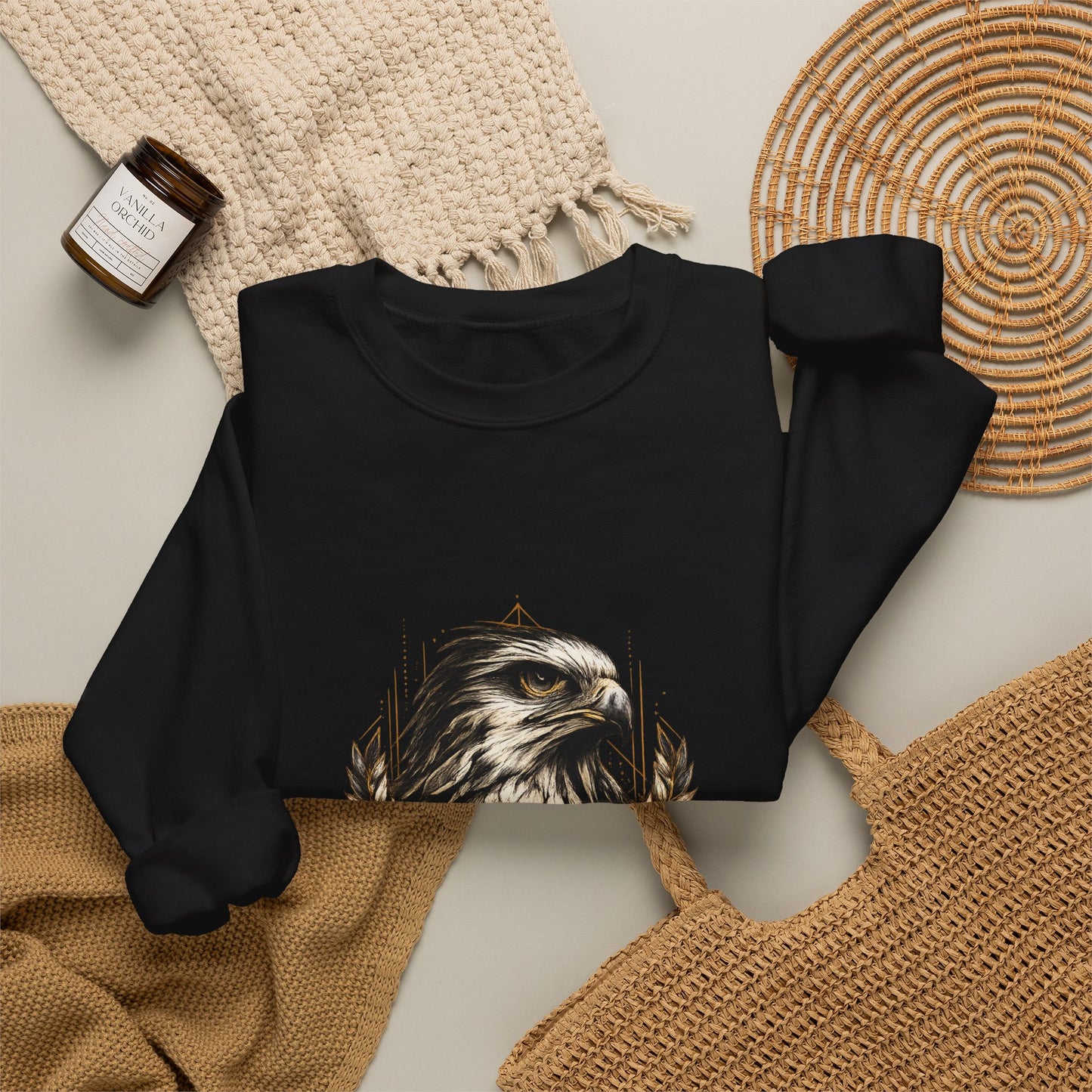 Victorious Eagle Crewneck Sweatshirt — "Victorious: Earned in Silence / Proven in Action"