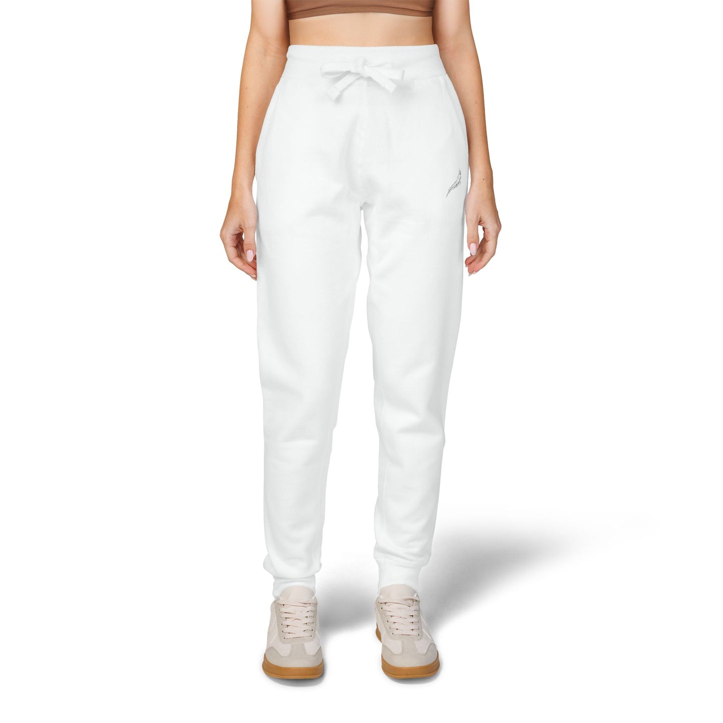 Embroidered Fleece Sweatpants — Cozy Minimalist Joggers