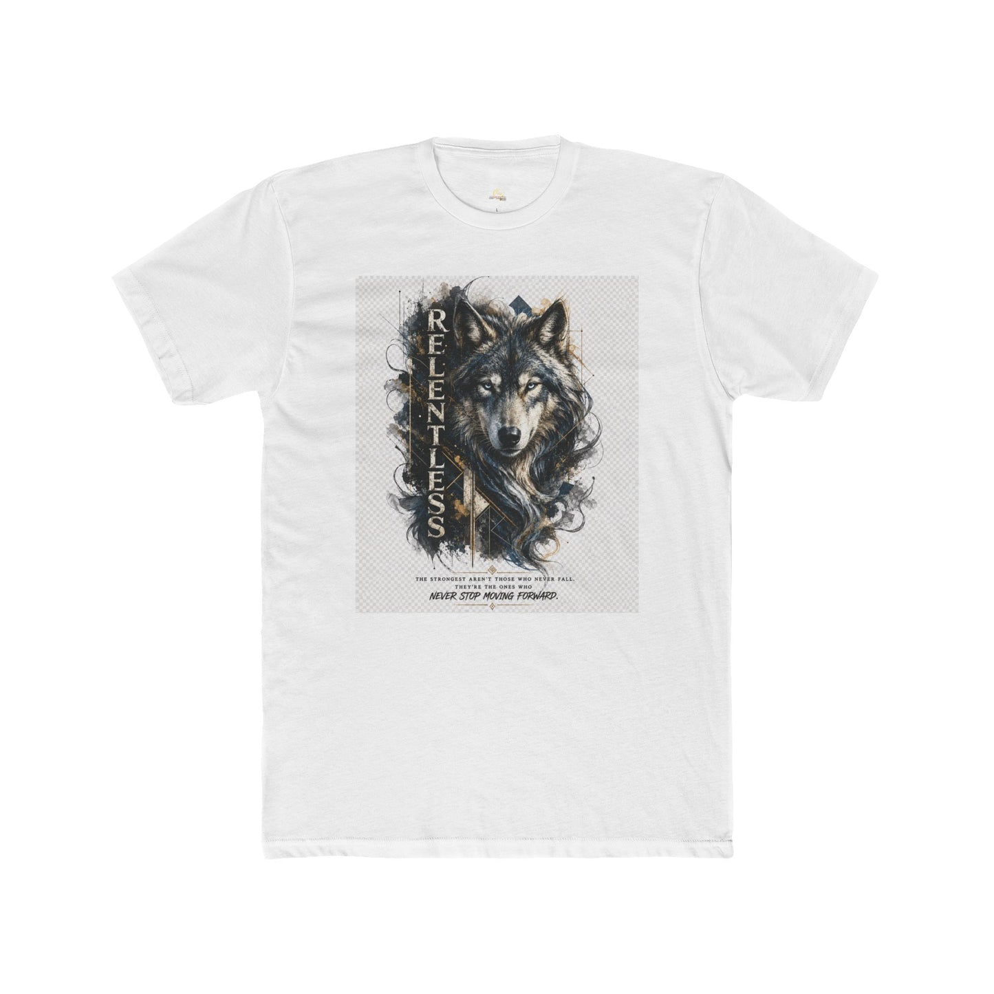 Wolf 'Relentless' Graphic Tee — Vintage Mountain Wolf T-Shirt