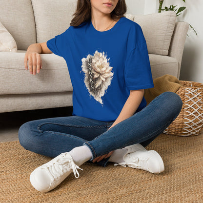 Floral 'UNSHAK' Lotus T-Shirt — Soft Vintage Botanical Tee
