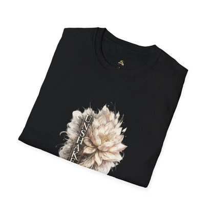 Floral 'UNSHAK' Lotus T-Shirt — Soft Vintage Botanical Tee