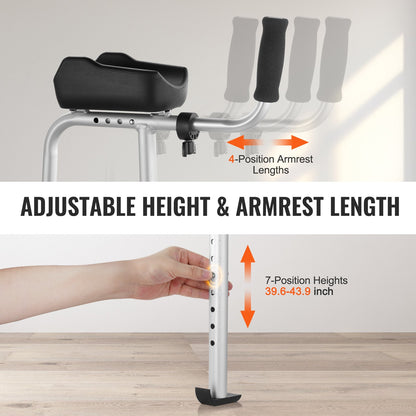 2 In 1 Folding Walker & Removable Armrests