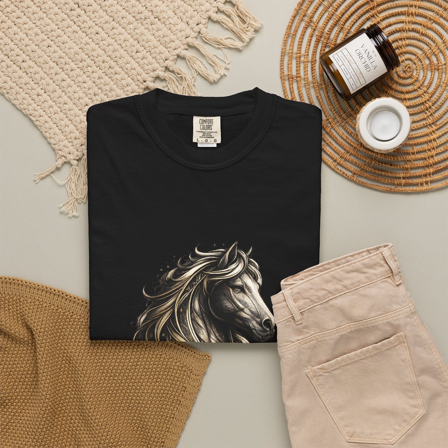 Horse T-Shirt — 'Unrivaled: Built to Lead' Motivational Graphic Tee