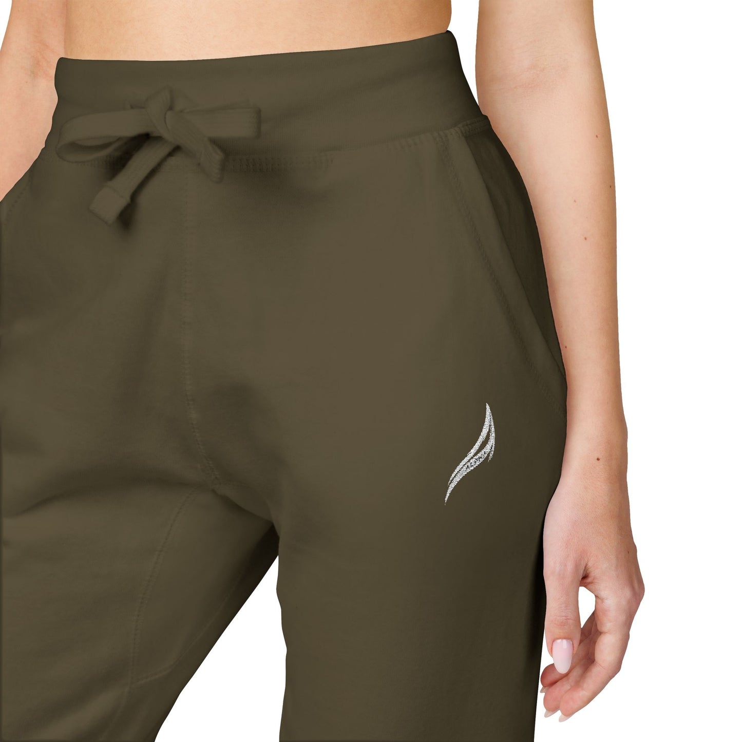 Embroidered Fleece Sweatpants — Cozy Minimalist Joggers