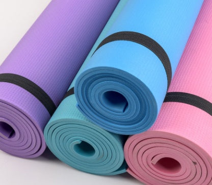 4mm 6mm thick non slip exercise mat for home gym

