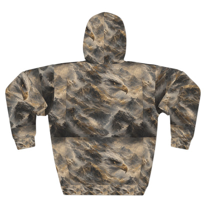Eagle Storm All-Over Print Hoodie — Majestic Eagle Clouds Pullover