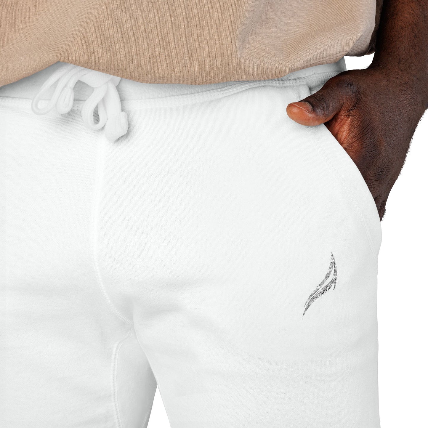 Embroidered Fleece Sweatpants — Cozy Minimalist Joggers