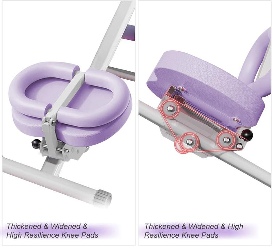 Adjustable Sit-Up Trainer with LCD Monitor Foldable Ab Exercise Machine for Abs Arms Yoga Legs and Glute Muscle Shaping Core Training Equipment for Home Gym