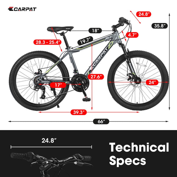 Shimano 21 speed youth mountain bike