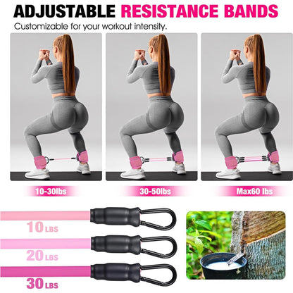 adjustable leg workout bands for home gym training
