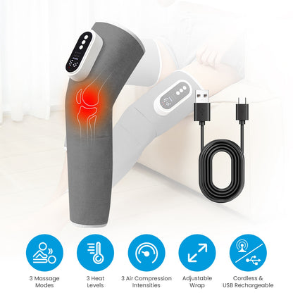 air compression thigh knee calf massager device