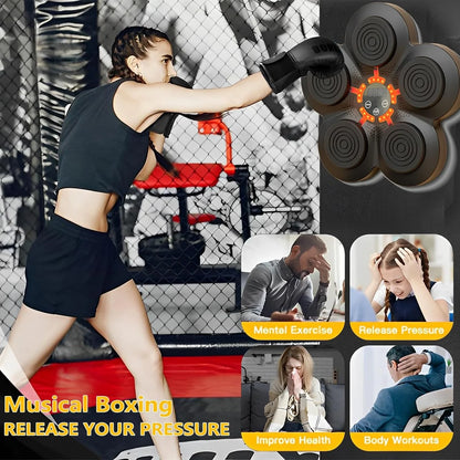Smart Boxing Machine: Electronic Training Equipment for Speed and Agility Enhancement with Included Boxing Gloves for Diverse Workouts