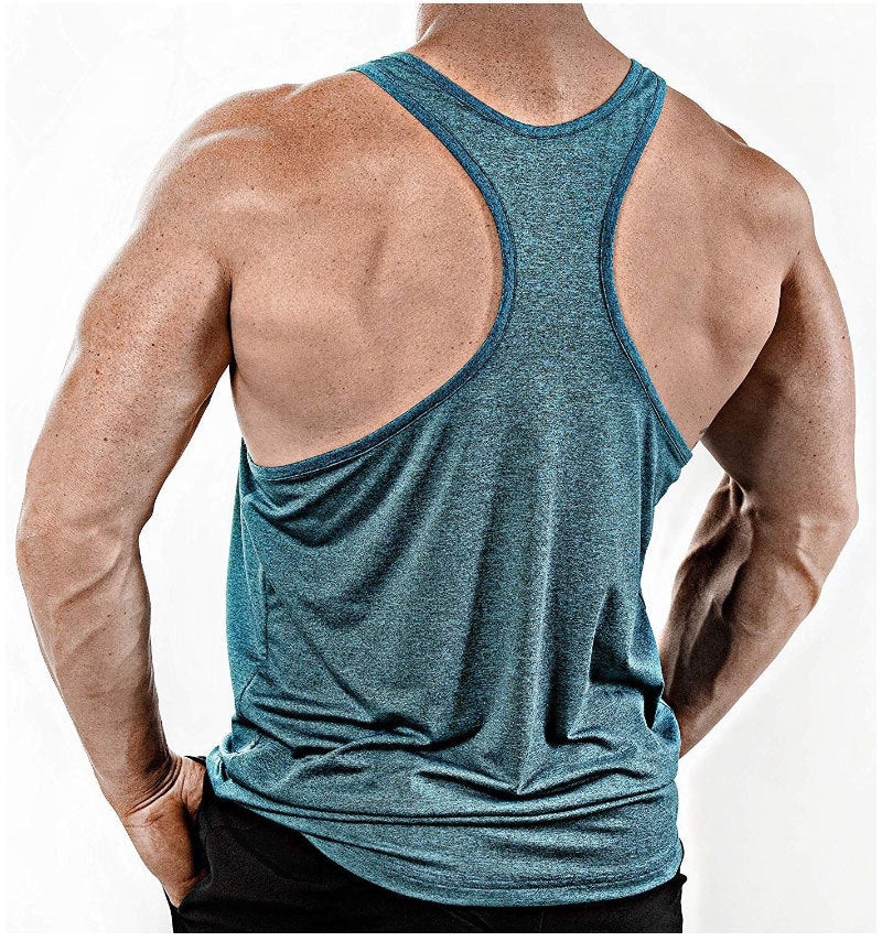 breathable mens muscle tank for gym and fitness