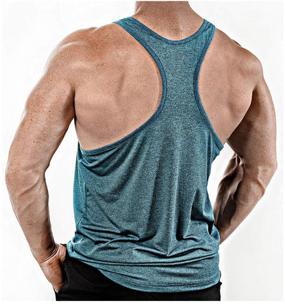 breathable mens muscle tank for gym and fitness