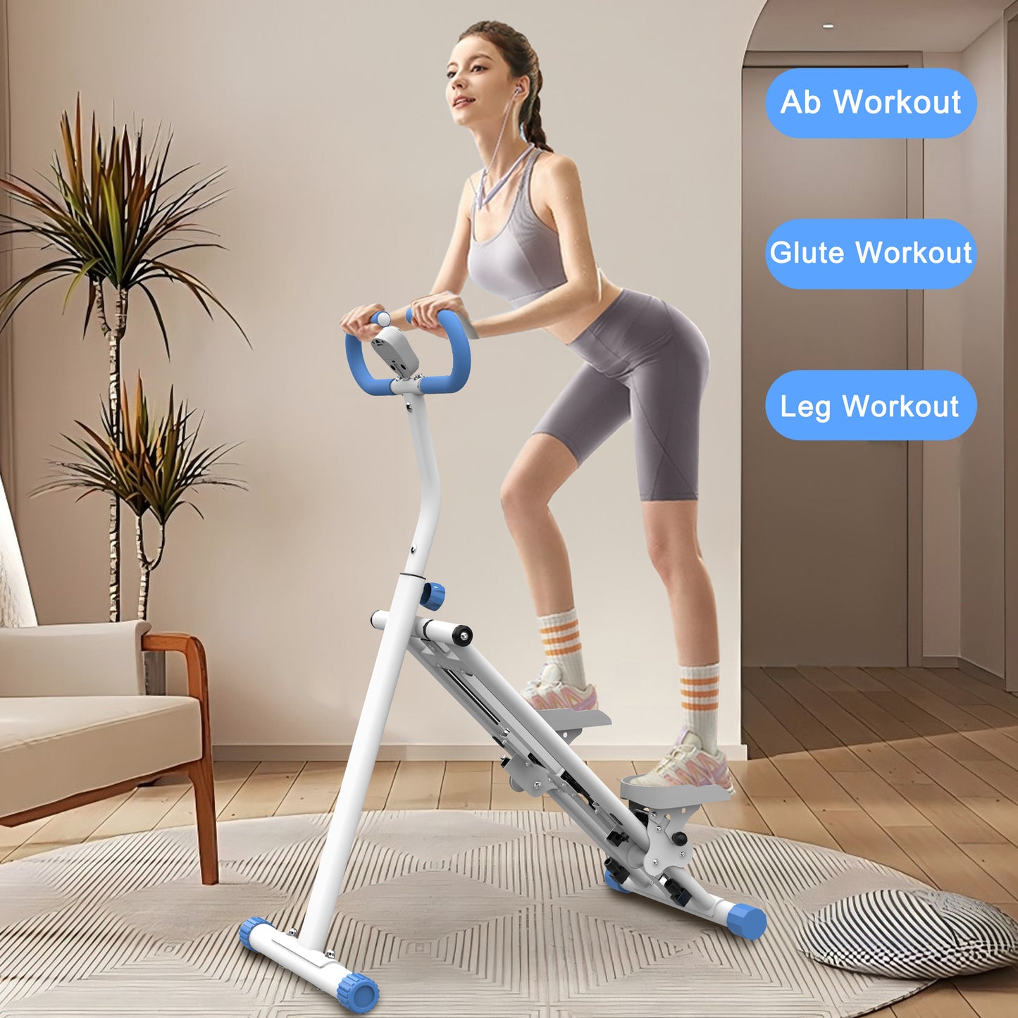 compact vertical climber for apartment fitness