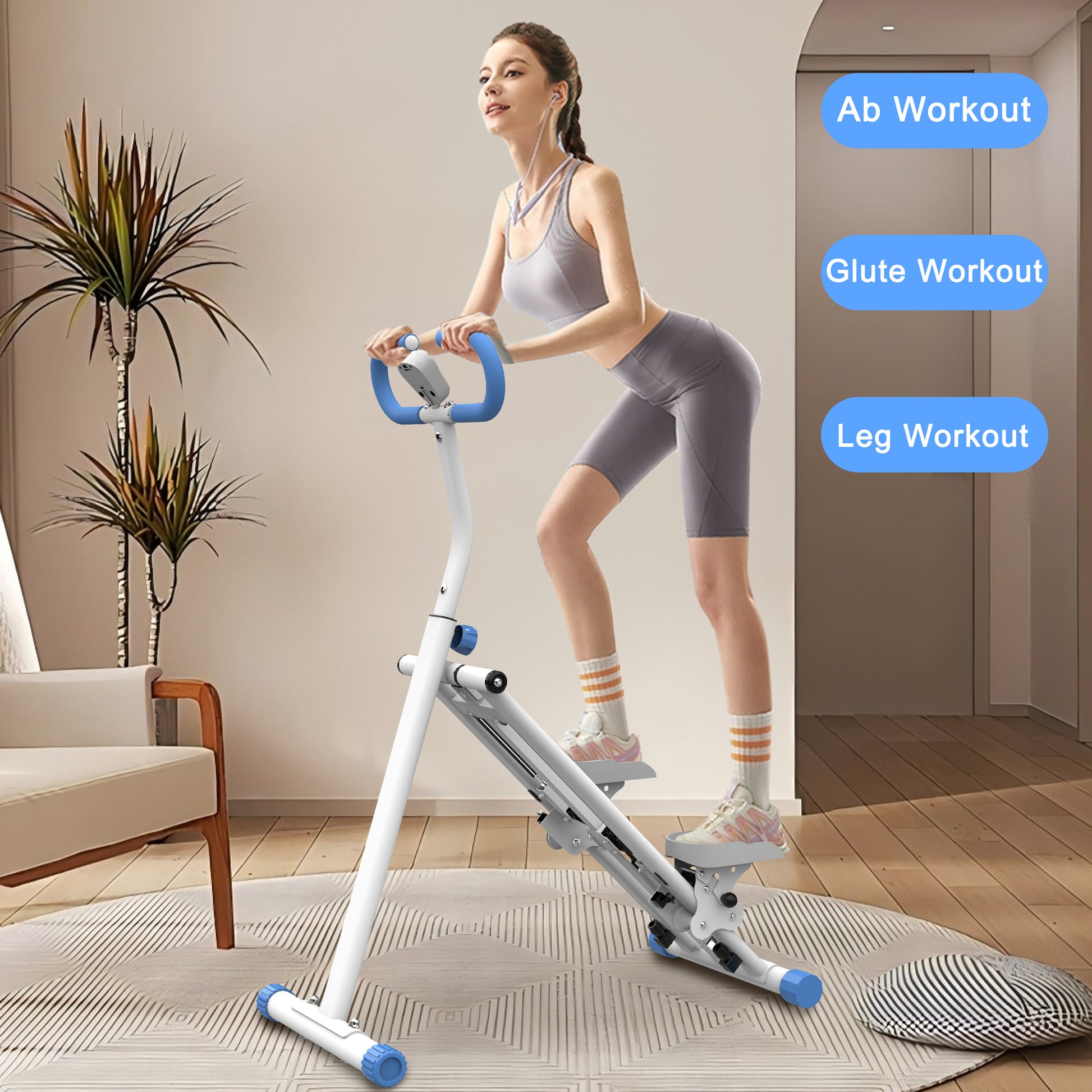 compact vertical climber for apartment fitness