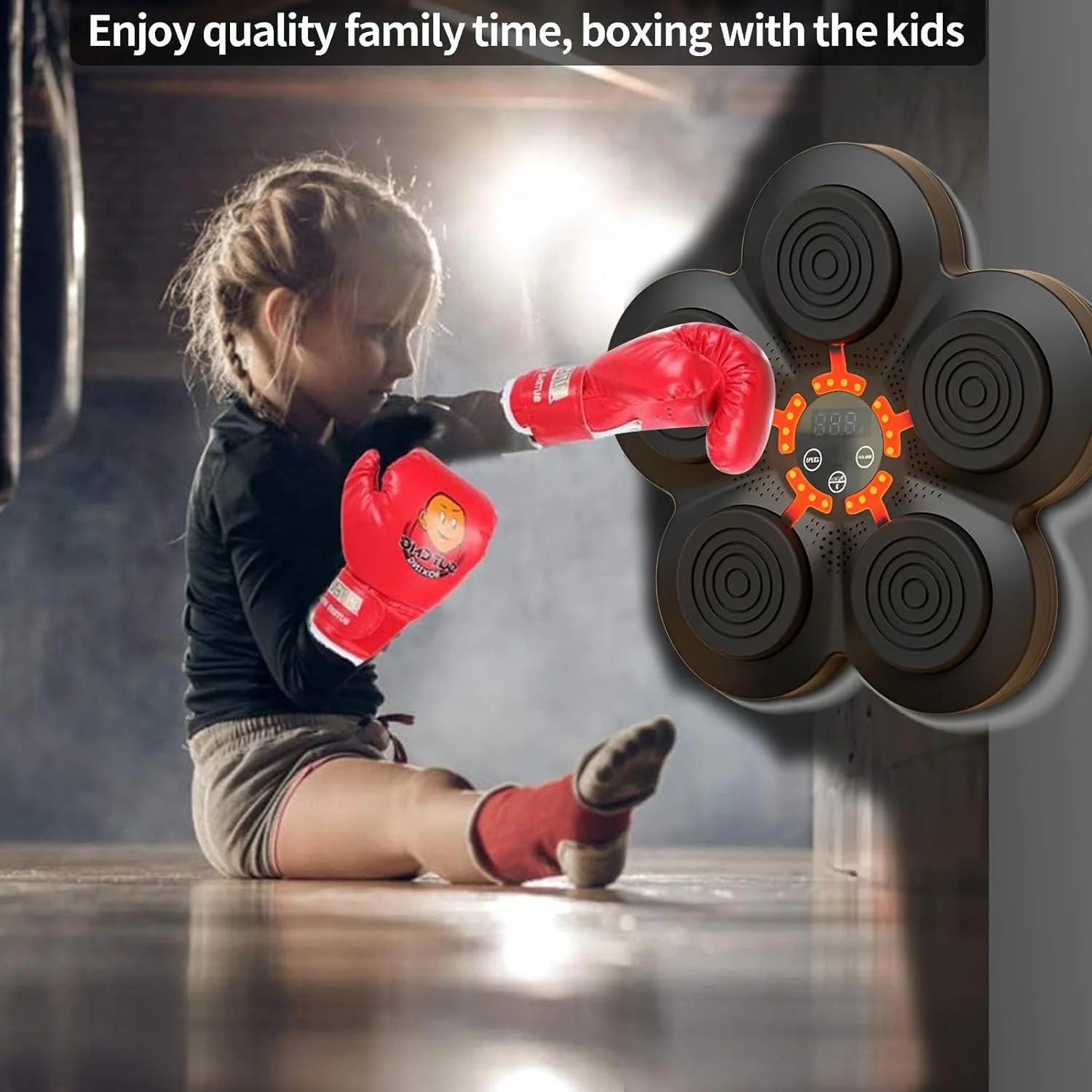 Smart Boxing Machine: Electronic Training Equipment for Speed and Agility Enhancement with Included Boxing Gloves for Diverse Workouts