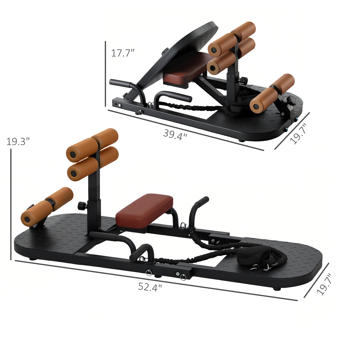 foldable sissy squat machine for glute workouts