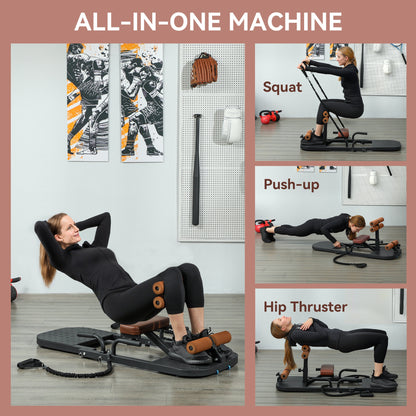 foldable sissy squat machine for glute workouts
