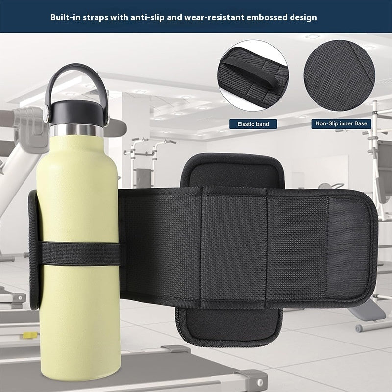 gym bottle holder cover with storage pockets