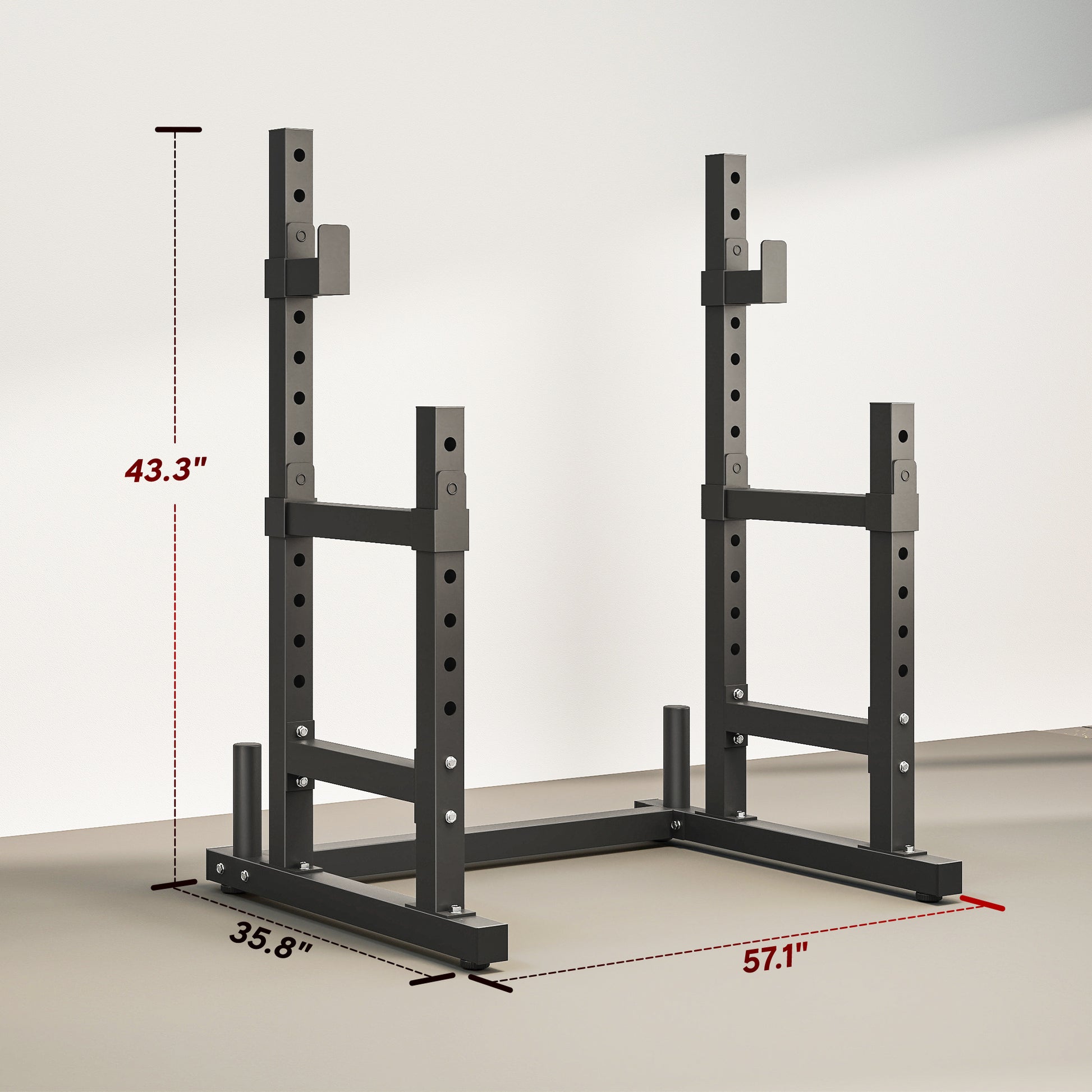 heavy duty steel strength training rack equipment