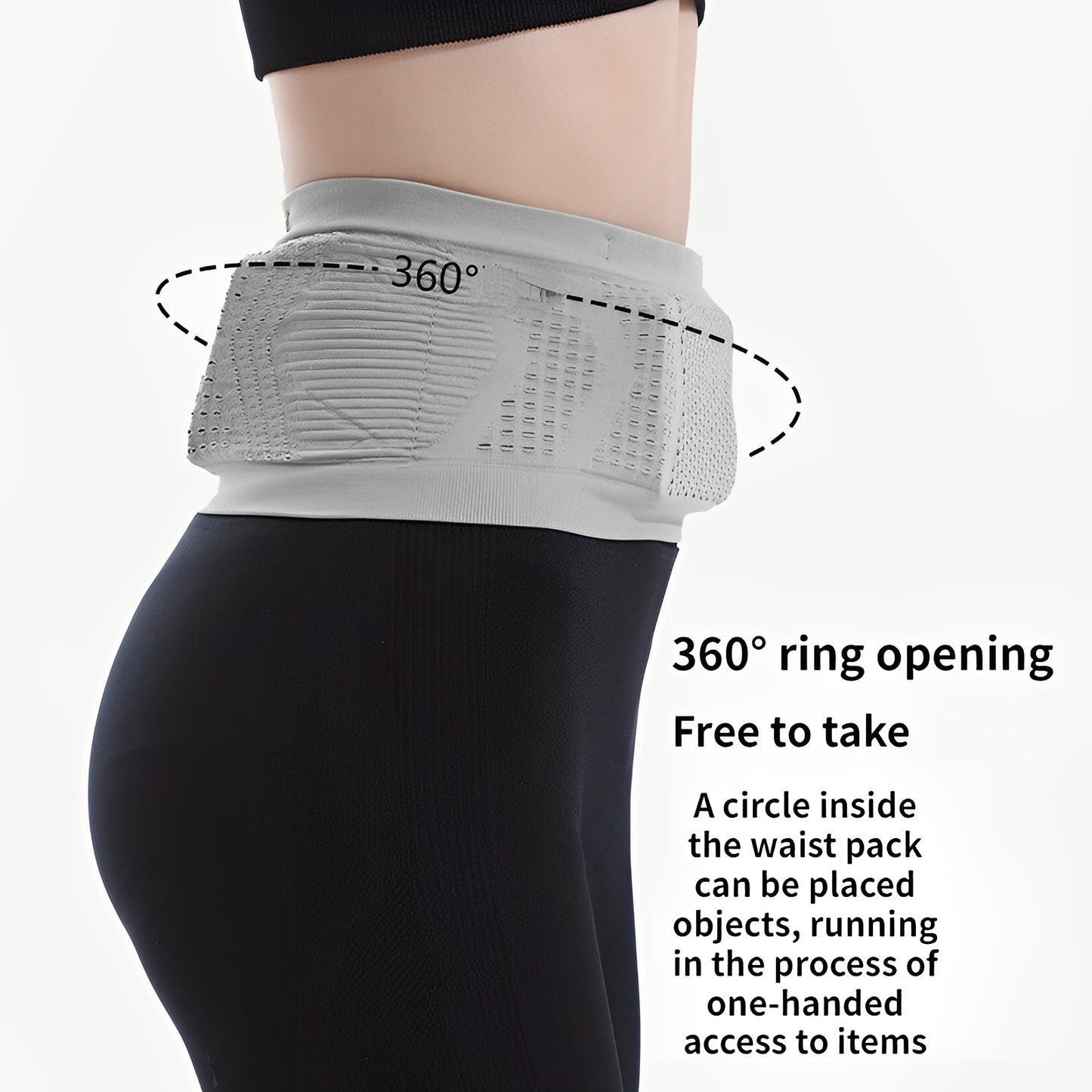 high stretch corset bag for running and training
