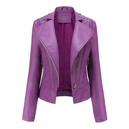 lightweight biker jacket women street style