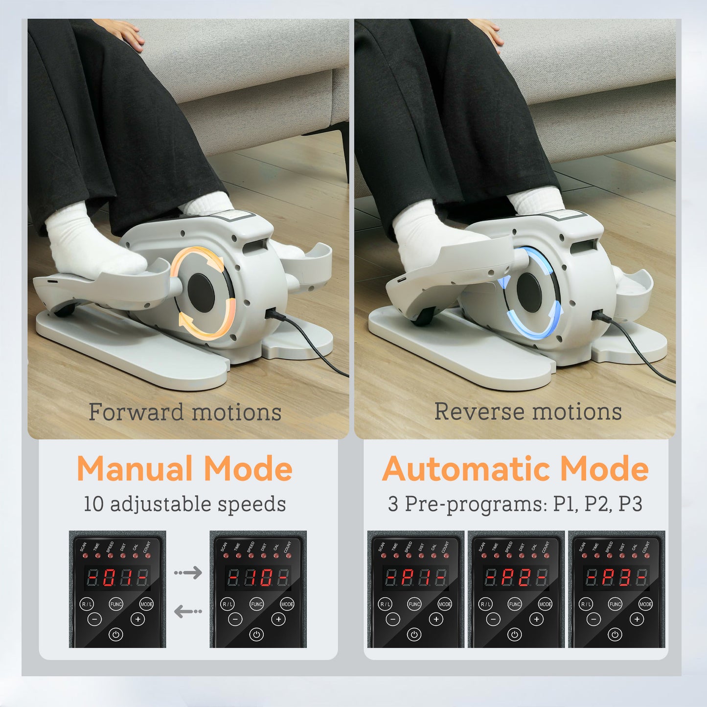 low impact under desk elliptical for elderly circulation
