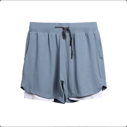men’s quick dry gym shorts with inner liner for running
