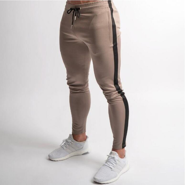 mens slim fit gym pants for casual workout training