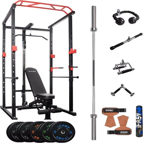 multi functional squat rack with pull up bar workout