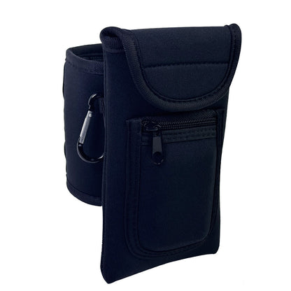 portable magnetic gym bottle cover with phone storage