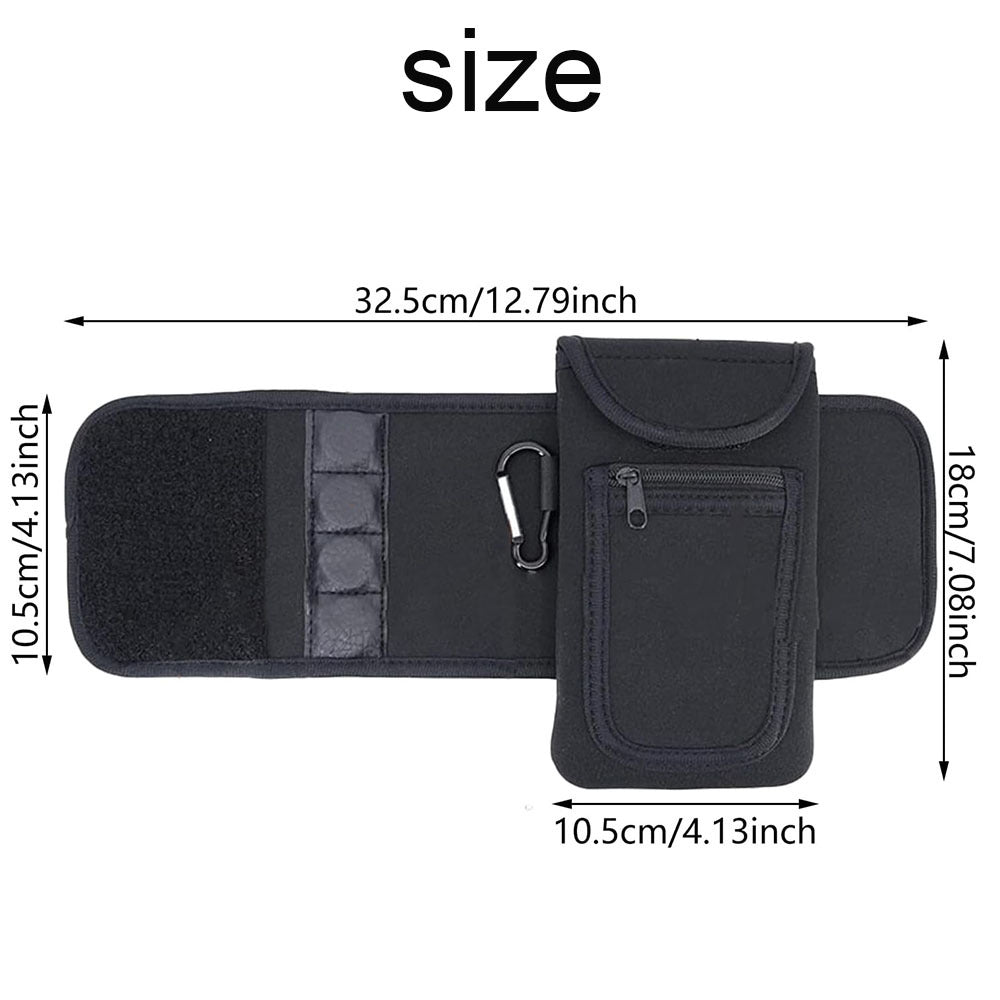 portable magnetic gym bottle cover with phone storage