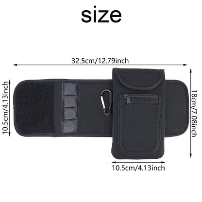portable magnetic gym bottle cover with phone storage