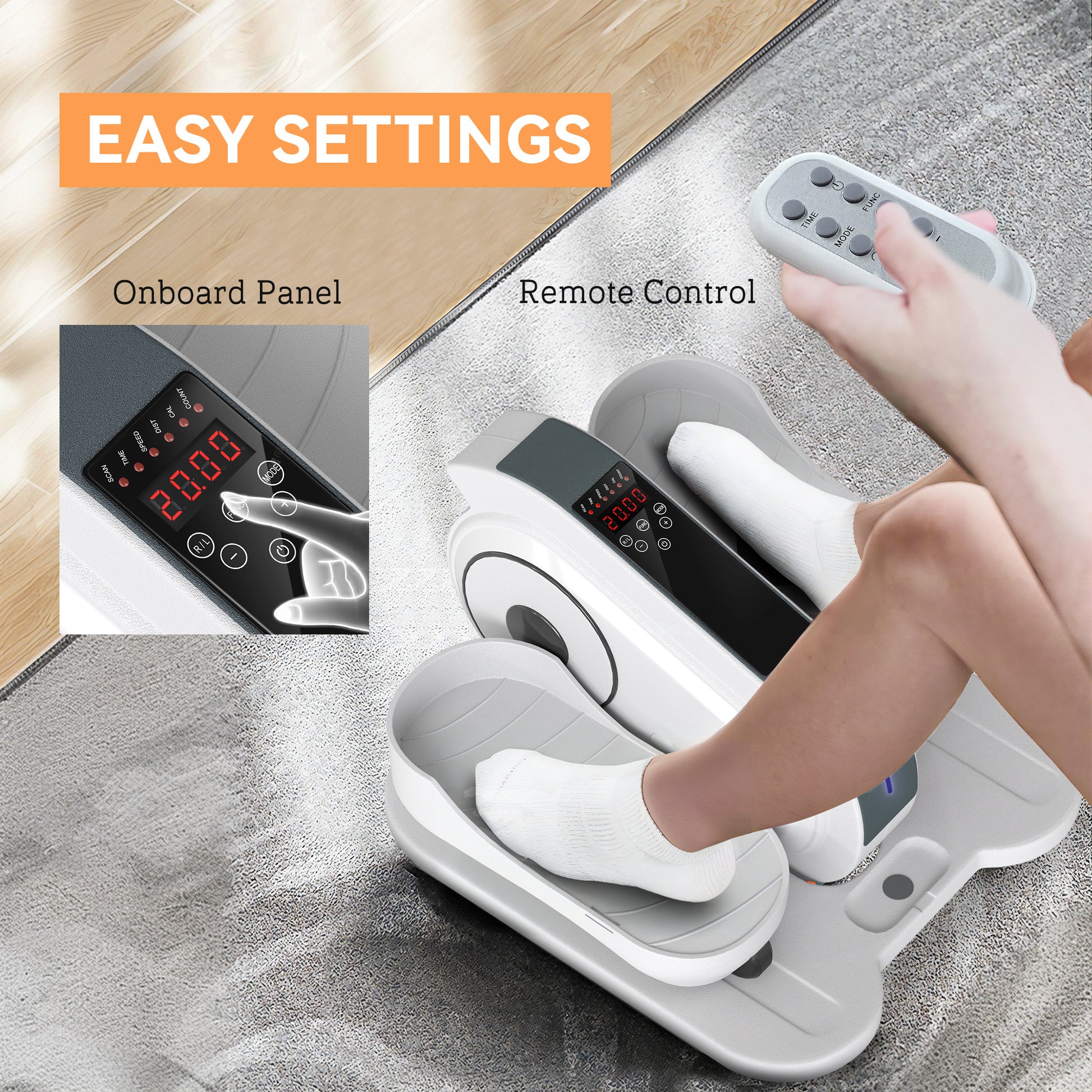 portable under desk pedal exerciser for daily mobility