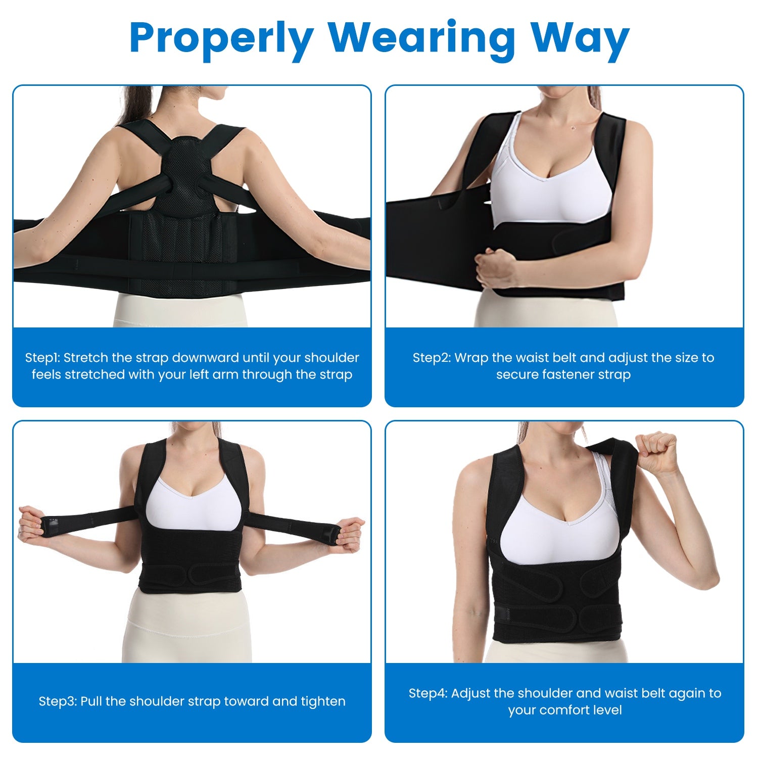 posture trainer for slouching and hunchback correction
