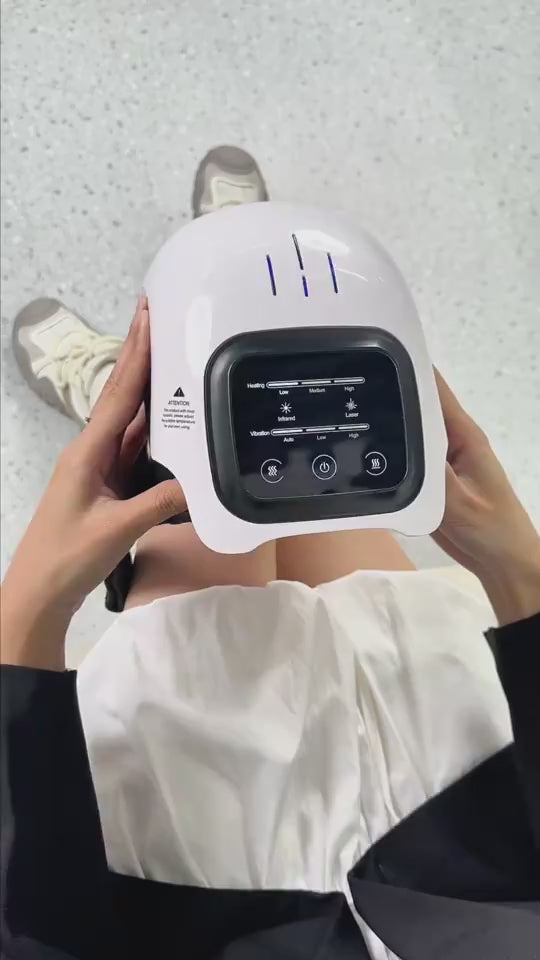 rechargeable electric knee massager with heat therapy